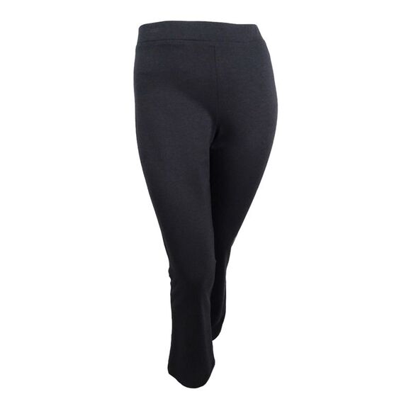 Nine West Women's Pull-On Straight-Leg Pants (2, Charcoal) - Picture 1 of 2